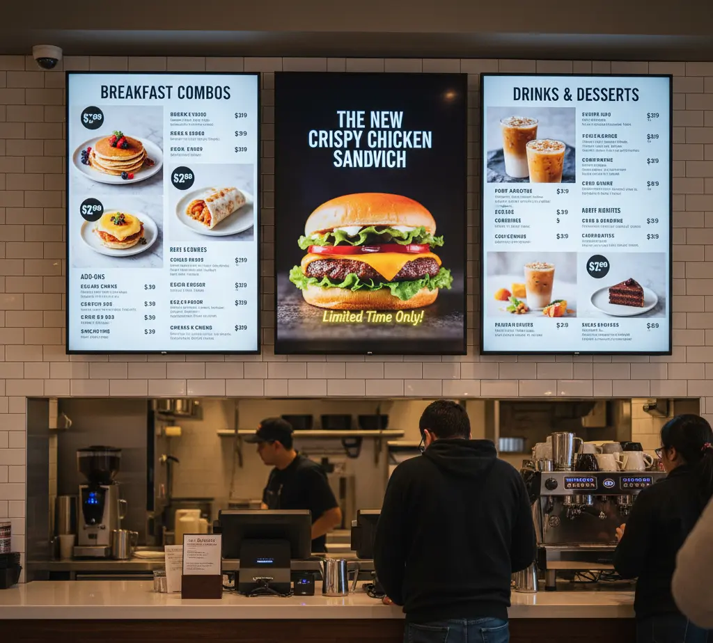 Pantalla para Alimentos y Bebidas